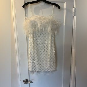 White mini Rebecca Vallance dress